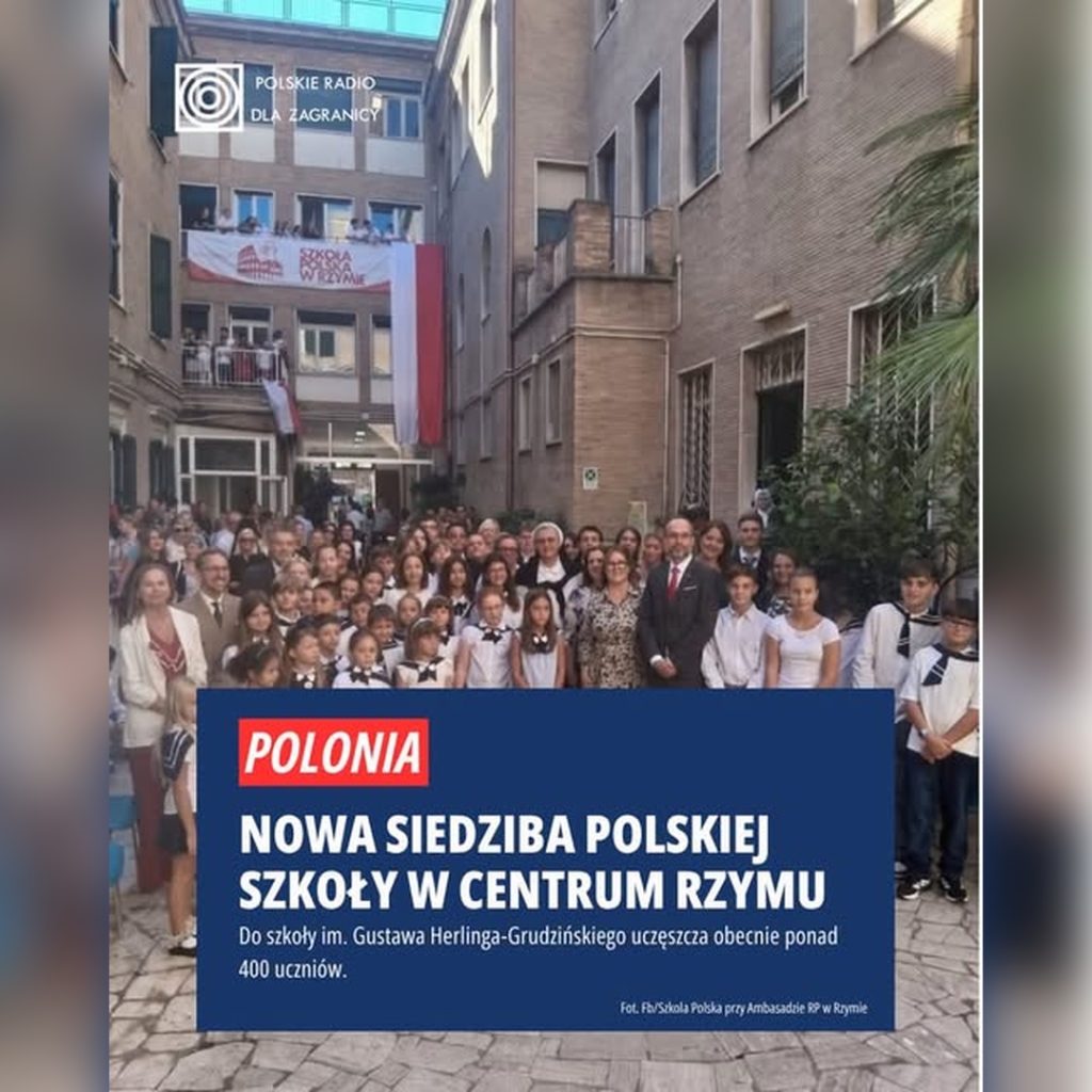 Szkoła Polska w Rzymie już oficjalnie  w nowej siedzibie !